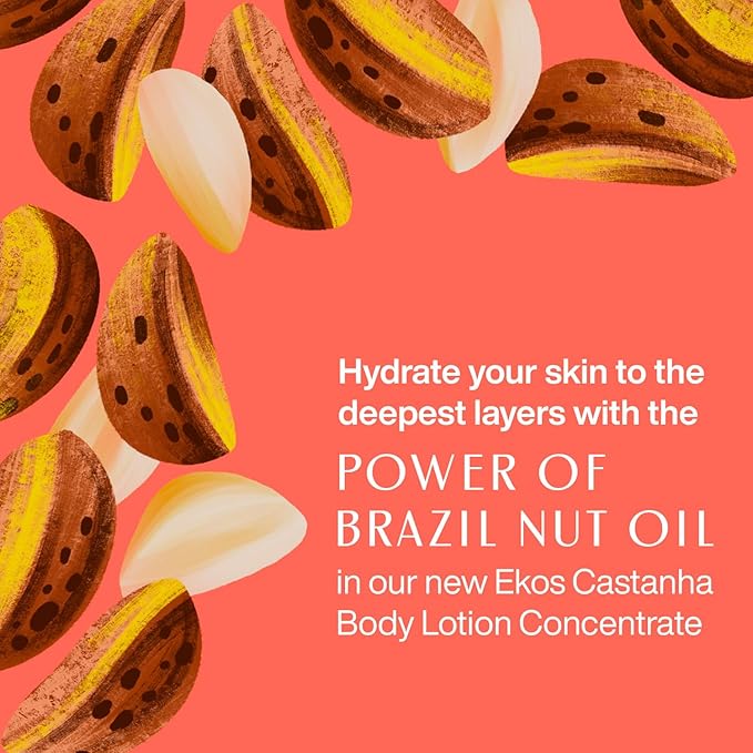 Natura - Brazil Nut Body Lotion Concentrate Kit - Castanha Moisturizer - Anti-Dryness - Deep Skin Hydration - Vegan Skin Care - Self Care & Body Care