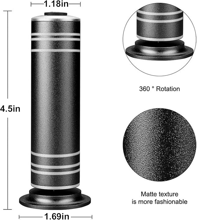 krofaue 1000RPM Electric Callus Remover - Professional Aluminum Foot File Adjustable Pedicure Tool with 60pcs Sandpaper Discs for Dead Skin at Home