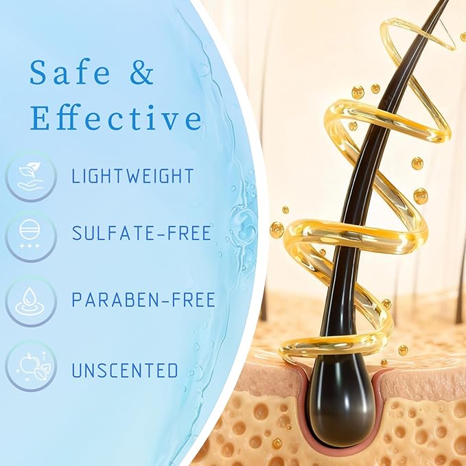 Rosemary Hair Growth Serum Roll On with 3% Rosemary，2% Ginger oil，3% Aloe Vera Extract， Stronger Root，stimulate follicle,Hair Thicker，Hair Loss Treatment.Advanced Hair Regrowth,0.85 Fl Oz pcs