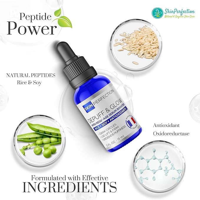 Skin Perfection Regu Age Anti-aging Serum Booster Diy Dark-circle Treatment Reduce Puffiness Firming Improve Under Eye Mix in Any Eye Cream Natural Peptides