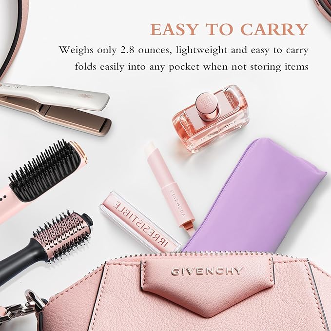 Professional Hot Hair Tools Organizer Bag Portable Travel Heat Resistant Storage Case Pouch for Curling Irons, Flat Irons, Hair Straightener and Styling Tools(17.7" x 3.2"x 3.2")