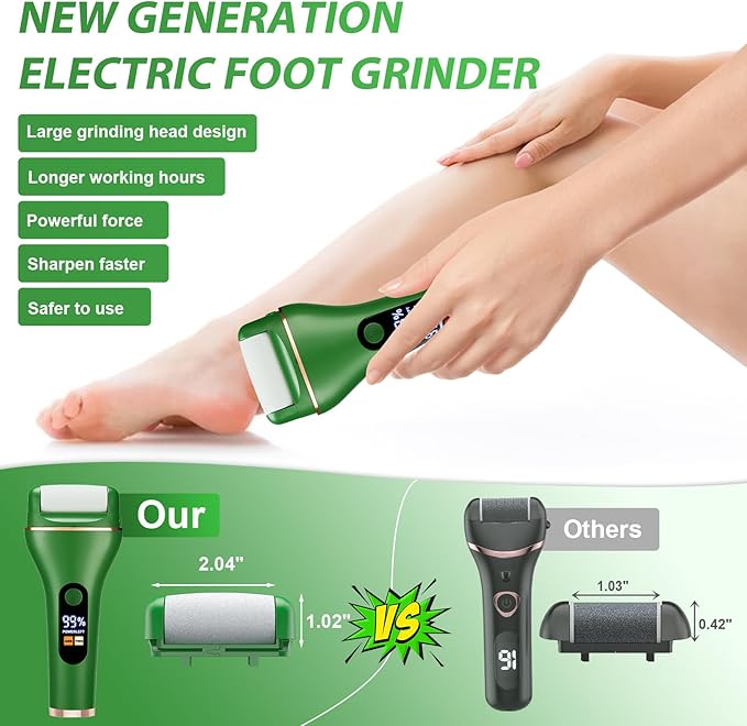 Electric Callus Remover for Feet Rechargeable Portable Electronic Foot File Pedicure Tools 16 In 1 Foot Callus Remover Kit Foot Scrubber Professional Foot Care To Remove Dead Skin Hard Skin Dry Cracks