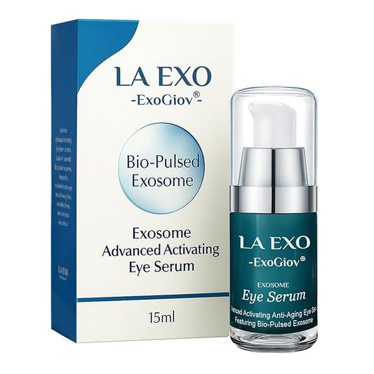 Exosome Eye Serum – Advanced Anti-Aging Eye Treatment for Puffiness, Dark Circles & Fine Lines – Brightening, Smoothing & Hydrating Undereye Skin Care for a Youthful Look – 15ml