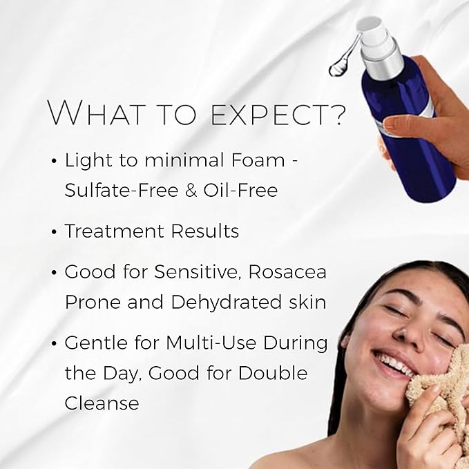 BIONOVA Bioactive Cleanser Normal to Dry Skin - Facial Cleanser Provides a Gentle Deep Clean, Oil-Free, Sulfate-Free, Ultra-Hydrating and Moisturizing Treatment (4.5 fl oz)