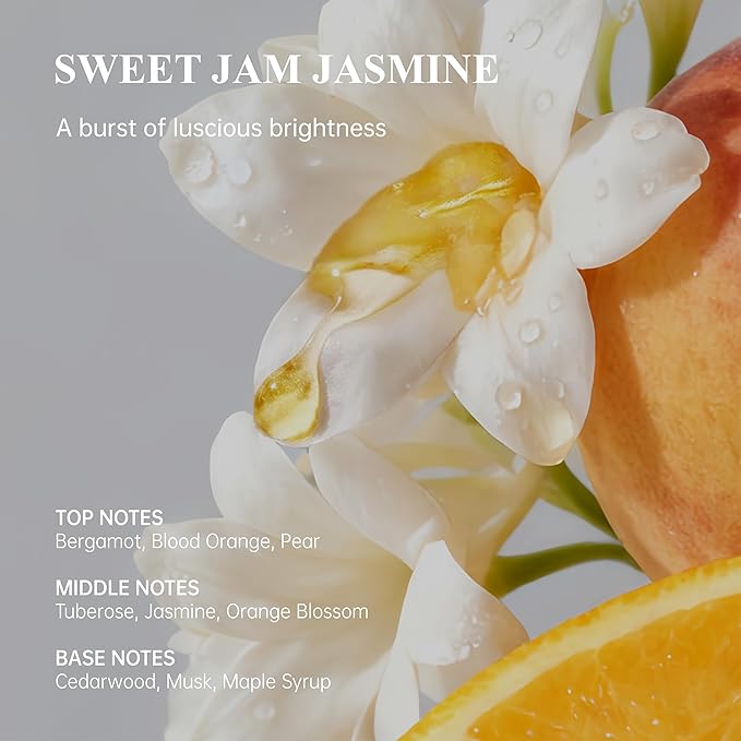 Atom Fresh Hand Cream for Women, Sweet Jam Jasmine | Deep Repair Hand Lotion with Ceramides & Niacinamide | Strengthens Skin Barrier & Soothes Dry, Sensitive Hands | Fast-Absorbing, Vegan (3.4 fl oz)