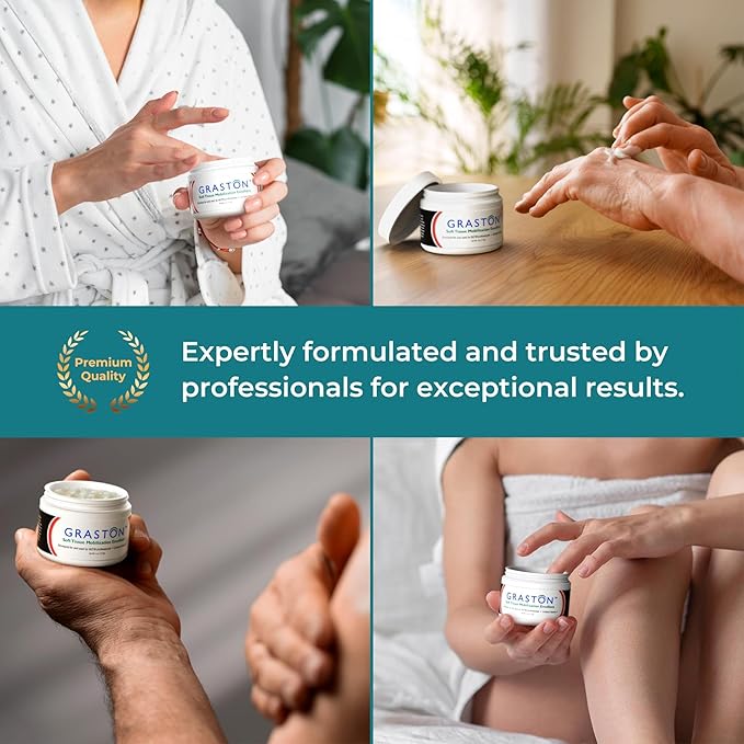 Graston Technique Vitamin E Enriched Emollient - 4oz Jar, Ideal for IASTM Lotion & Massage Therapy Cream, Perfect Vitamin E Cream for Massage and Physical Therapy, 3-Pack