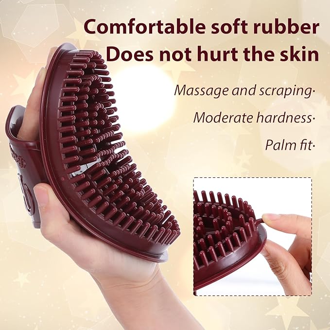 2 Pcs Meridian Massage Brush Full Body SPA Relaxation Massager Brush Acupressure Meridian Scalp Massage Full Body Relaxation Comb Beauty Salon Professional MeridianBrush for Massager Relaxations