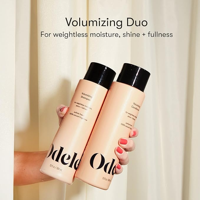Odele Volumizing Sulfate-Free Shampoo & Conditioner Gift Set, Adds Moisture, Shine, and Fullness for Straight or Wavy Hair Types, 13 Fl Oz Each (2-Pack)