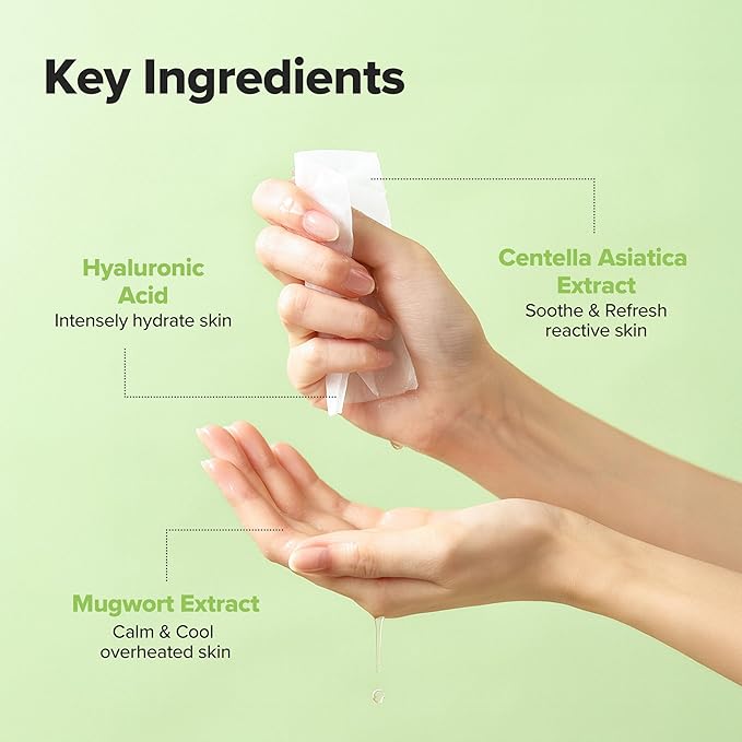 Beauty of Joseon Centella Asiatica Calming Mask Daily Moisturizing Soothing Cica Face Sheet Mask for All Skin Types, Korean Skincare Stuffers for Men Women, 10 sheets