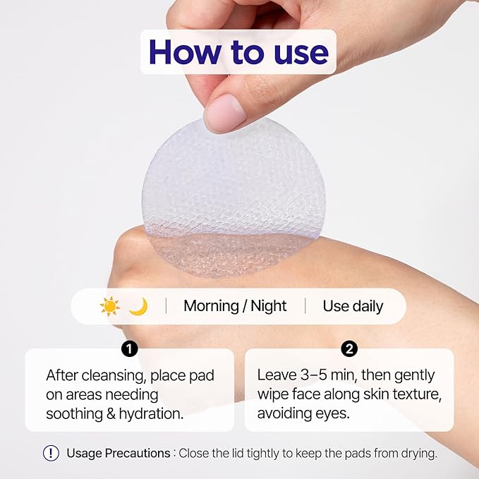 PONGDANG Dewy Glow Azulene Gel Toner Pad | Cooling Calm | Korean Gel Toner Pads with Guai Azulen, Chamomile | Soothing, Radiance & Uneven Skin Tone | Korean Skin Care