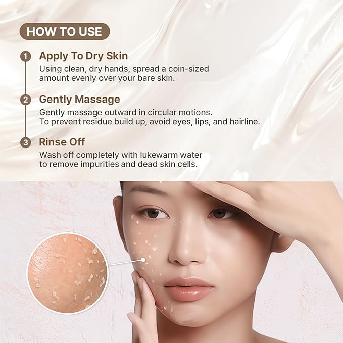 Primera (PRMR) Mild Peeling Gel | Korean Gentle Exfoliating Facial Wash for Sensitive Skin, Daily Pore Care & Smooth Radiant Skin (100ml, 3.38 fl. oz)