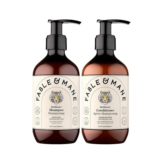 Fable & Mane HoliRoots Hydrating Shampoo & Coconut Oil Conditioner - Genuine Fable and Mane 8.5 FL oz