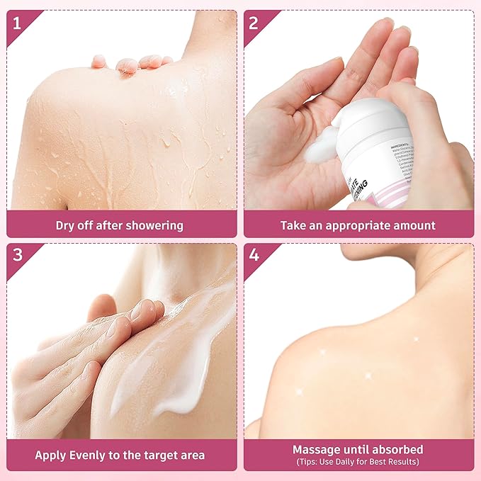 Hydrating Body Cream with Salicylic Acid, Niacinamide, Hyaluronic Acid, Face & Body Moisturizer Cream for Face, Body and Sensitive Part (1.76 Fl Oz)