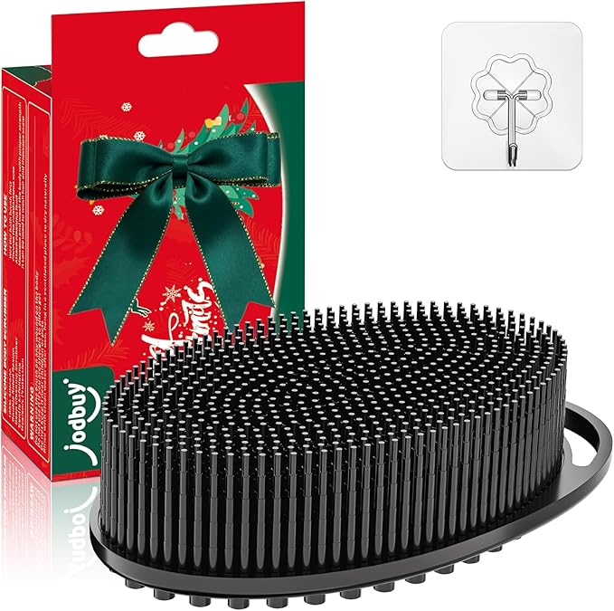 Silicone Body Scrubber - Perfect Christmas Stocking Stuffers for Men, Women, Kids & Teens| Bulk Stocking Stuffers Gift Idea, Exfoliating Bath Brush, Fun Stocking Stuffers Candy Alternative 2025