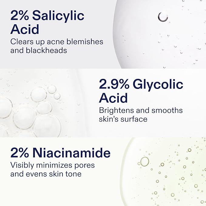 Skinfix 2% BHA Cleanser - 5 oz - Clears Acne Blemishes & Blackheads - Safe for All Types of Acne - Fragrance Free - Vegan, Cruelty Free