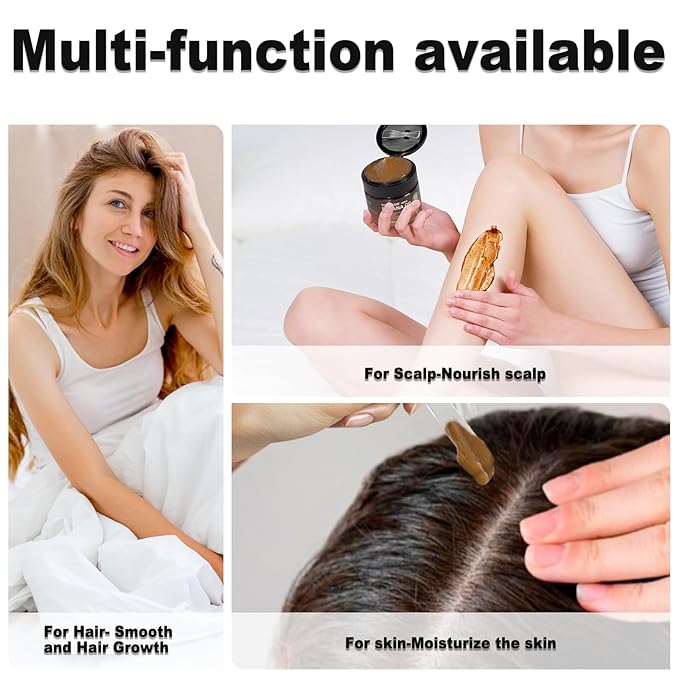 Batana Oil for Hair Growth, Sebi 100% Pure Organic Natural Ingredients from Honduras Reduces Hair Loss, Enhances Thickness, Moisturizes Scalp, Restores Dry Damaged Hair (100 ml)