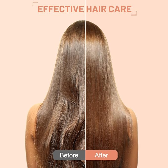 Cordless Hair Straightener Brush Portable Mini USB-C Hair Straightening Comb Anti-Scald Rechargeable Hot Hair Dryer Straightener Brush for Girls Women for Travel Styling