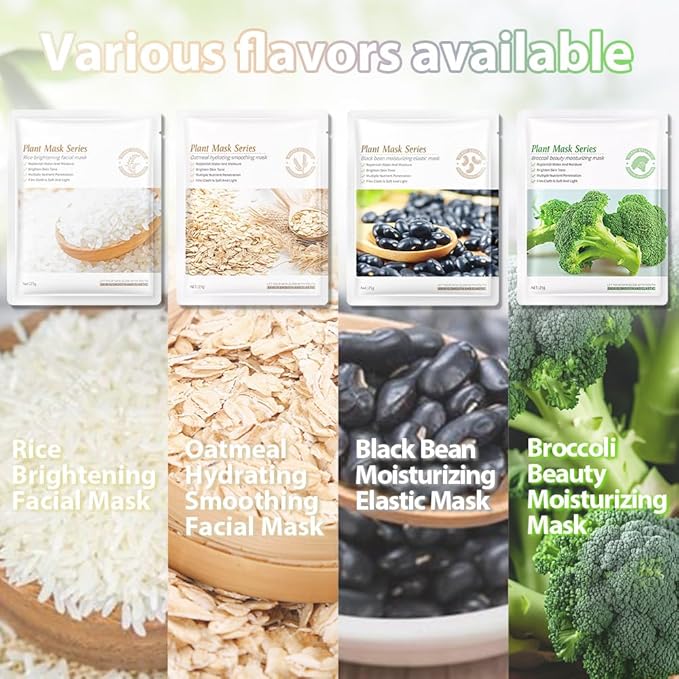 evpct 12Pack Kids Face Masks for Kids Girls Spa, Girls Kids Facial Spa Day Slumber Sleepover Birthday Party Favors Supplies Kit for Girl, Kid Friendly Facial Face Sheet Masks Bulk Skincare for Kid, B4