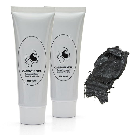 Elitzia Carbon Gel Peel Skin Care Rejuvenation Black Doll Facial Skin Deep Cleaning with Nano Activated Carbon for Laser Carbon Cream ETBDF80 80ml Pack of 2