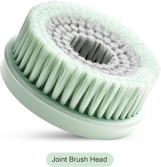 Electric Body Brush Bath Brush Head - Joint Brush Head, Pale Cypress Green, Only Suitable for Oh,XIYU. XY1 Electric Bath Brush