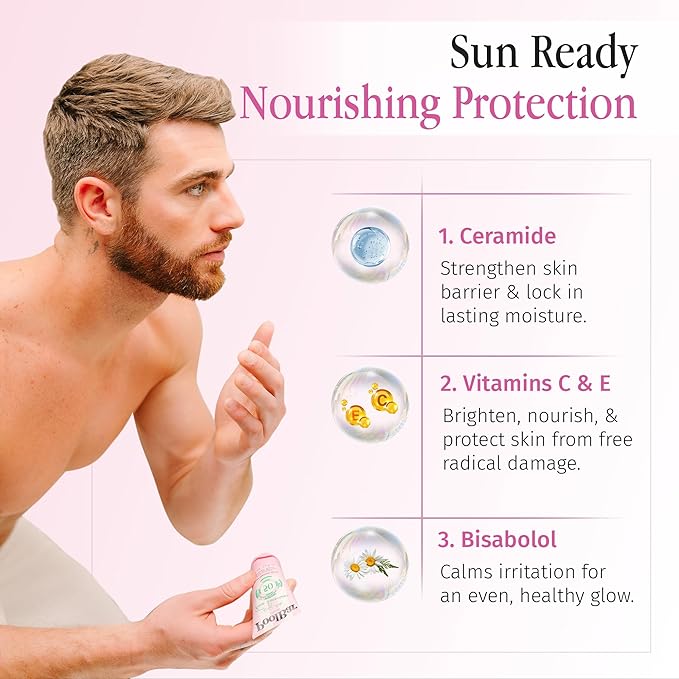 PoolBar Mineral Face Sunscreen Cream for Women and Men Sun Care, SPF 50, Hydrating Mineral, Vitamin C, E, and Ceramide, Non Scented Water Resistant Sunscreen, Blue Light Protection - 50ml (Pack of 3)