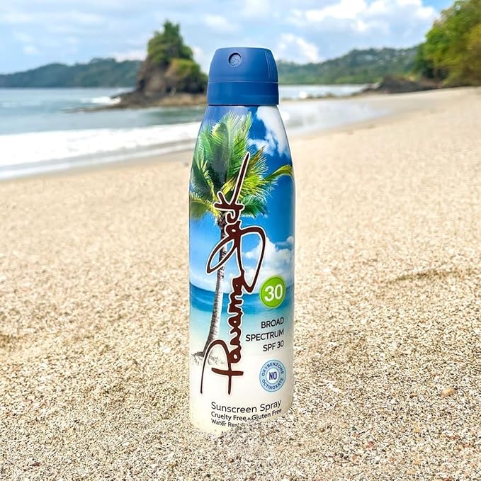 Panama Jack Explorer Duo - Travel Sunscreen Spray SPF 30 & 50 Suntan Sun Care Pack