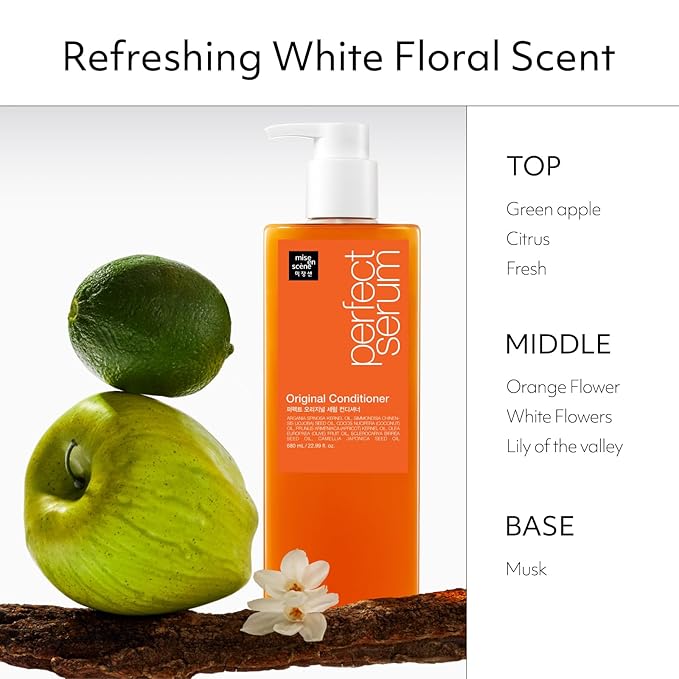 Mise En Scene Original Perfect Serum Shampoo and Conditioner SET - For Damaged Hair, Nutrient Care With Argan Oil, Containing Jojoba-Seed-Oil For Smooth, Glossy Texture