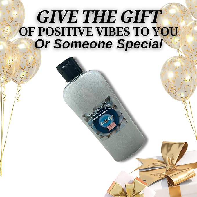 Evil Eye Shower Gel – 8 oz Handmade Body Wash for Protection, Reversal & Repelling Negative Energy – Altar-Charged – Wiccan, Hoodoo, Conjure, Pagan Use – Vegan & Sulfate-Free