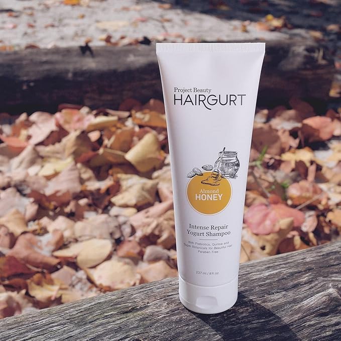 Almond Honey Intense Repair Yogurt Shampoo – Deep Moisturizing Cleanser for Dry & Damaged Hair – Sulfate-Free, Natural Ingredients, 8 oz