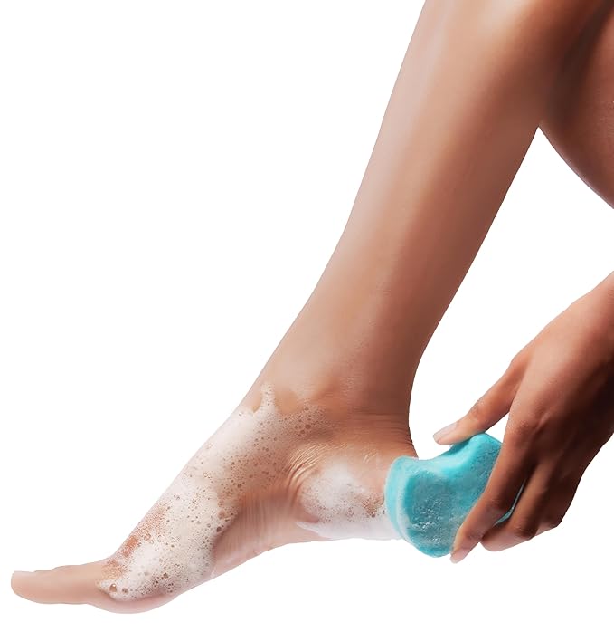 Spongeables Pedi Scrub Foot Exfoliating 20+ Wash Sponge, Clean & Fresh, 2 Count