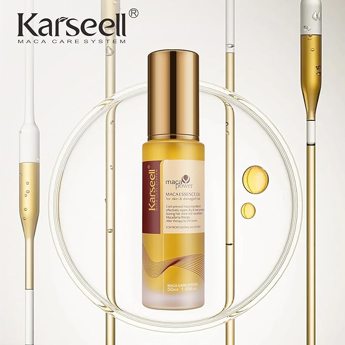 Karseell Moroccan Argan Oil for Hair Healing Cold Pressed Weightless Argan Oil Hair Serum for Dry Damaged Hair 50ml
