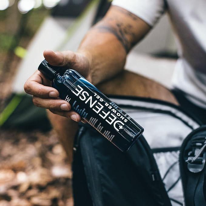 Defense Soap Tea Tree Body Wash | All Natural Organic Shower Soap for Athletes | Odor Control & Skin Fungal Protection for Sports, Post Workout & Recovery - 8 oz (Pack of 2)