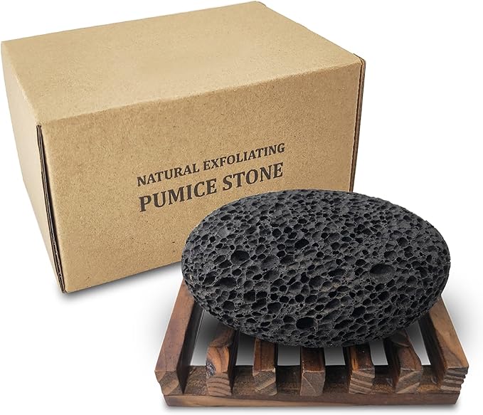 Pumice Stone for Foot, Natural Earth Lava Shower Pumice Stone Black, Exfoliating Rock for Feet, Pedicure Rocks, Stone for Skin Scrubber, Pedicure Exfoliator Tools Scrubber Health Foot Care