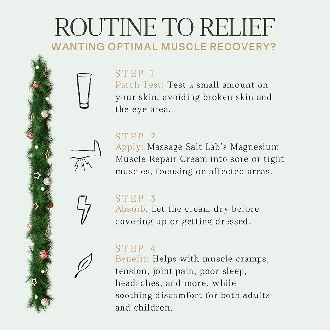 Magnesium Lotion – Muscle Repair Cream with Shea Butter for Muscle & Joint Pain Relief, Lightweight Non-Greasy Formula, Scented with Essential Oils, 100 mL