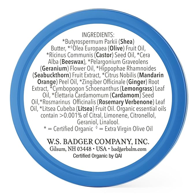 Badger Cuticle Care, 100% Organic Cuticle Cream for Natural Nail Care, Soothe & Restore Dry & Splitting Cuticles, Rich Shea Butter, Light Citrus Scent, .75oz Tin