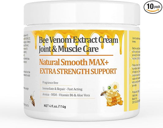 New Zealand Bee Venom Cream, High Strength Recovery Muscle Joint Cream, Natural Organic, Soothe Back, Neck, Hands, Feet, Shoulder, Leg, Knee, Ankle Pain