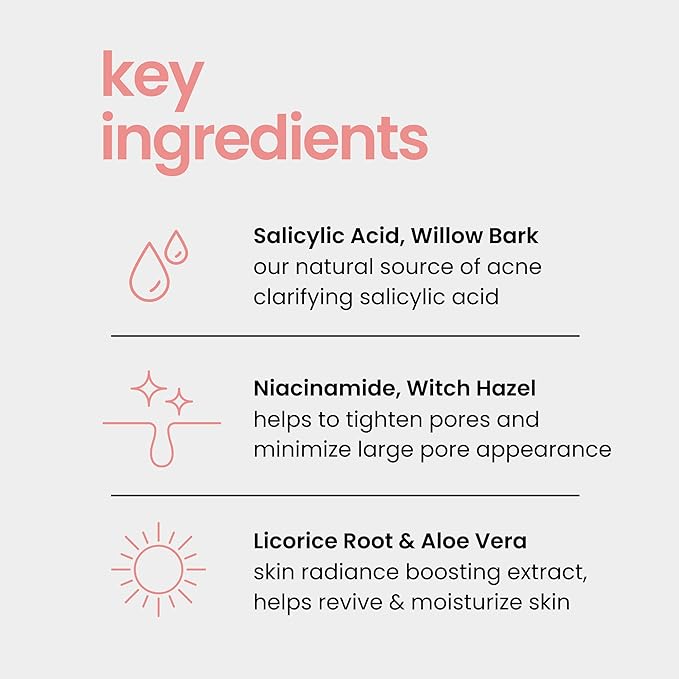 Natural Outcome Niacinamide Toner for Face | Radiance Boosting Toner - with Salicylic Acid & Aloe Vera | Advance Toning Solution Rejuvenates Skin & Minimizes Pore Appearance | Fragrance Free | 8 oz