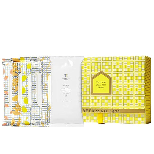 Beekman 1802 If I Only Had a Wipe 6-Piece Face Wipe Gift Set - Goat Milk Face & Body Wipes (130 Wipes)