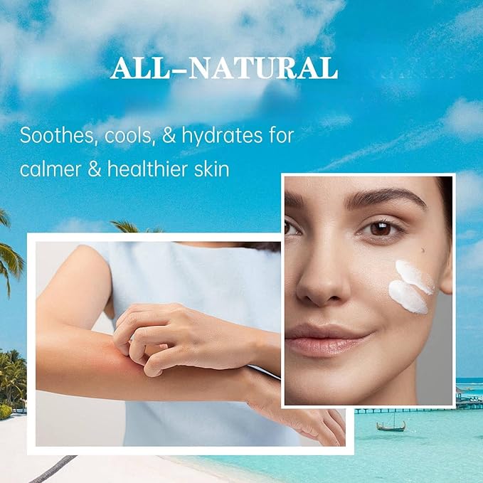 Crogooe Natural Soothing Eczema Cream With Sea Moss Aloe Vera Oats for Multiple Skin Types Comfort Moisture Hydrate Eczema Cream for Dry Skin 4FL Oz