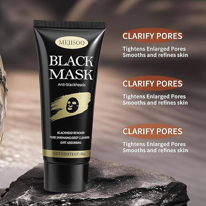 Blackhead Remover Mask,Charcoal Mask Peel Off,Deep Cleaning for Pores Whitehead Blackhead,Oil Control,Fit for Women and Men,with Brush,Extractor Tool.
