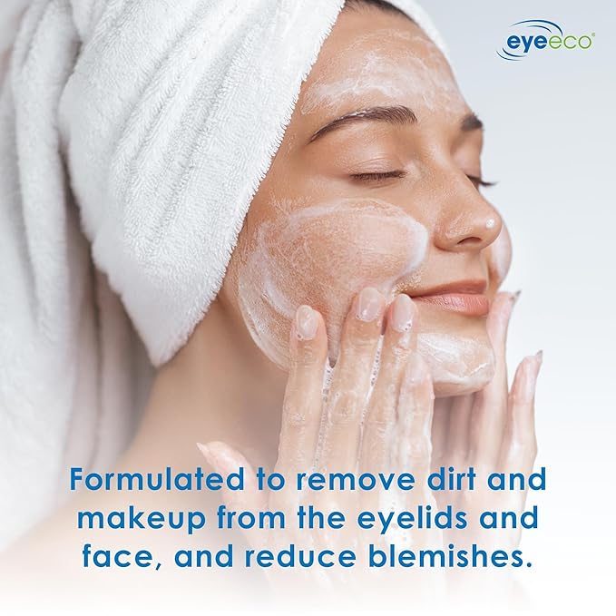 Advanced Tea Tree Eyelid and Facial Cleanser - 180mL - Non-Irritating Eyelash & Eyelid Cleanser Soothes Irritation with Tea Tree, Vitamin E and Shea Butter