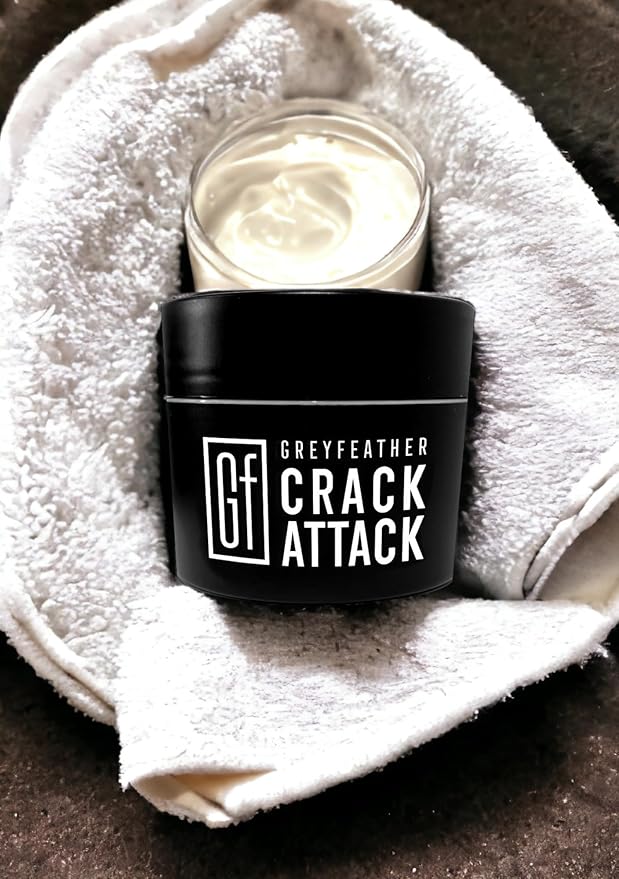 Greyfeather Crack Attack Hand Cream for Dry Cracked Hands Working Hands Cream – Travel Size Moisturizer with Shea Butter & Vitamin E – Anti Aging Hand Cream for Men & Women Non-Greasy & Fast Absorbing