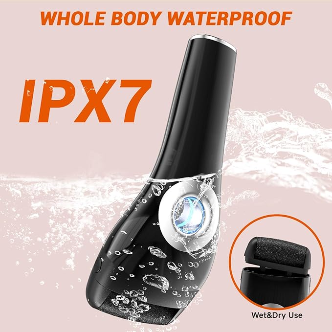 Upgraded Rechargeable Foot Callus Remover, Professional Electric Foot File, 18 in 1 Pedicure Tools Foot Care Kit Pedi Feet Care for Dead, Hard Cracked Dry Skin Ideal Gift (Black)