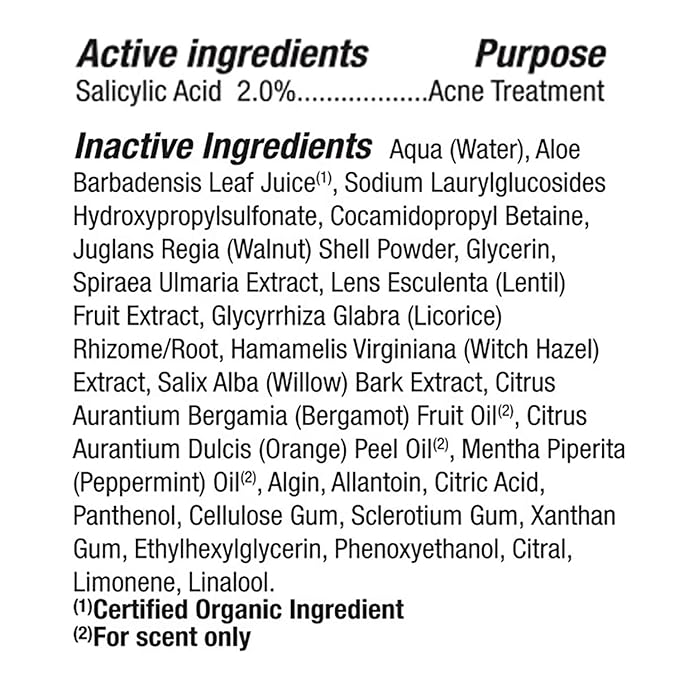 Alba Botanica Acnedote Maximum Strength Face & Body Scrub for Acne Treatment, Blackhead Scrub, 8 Oz