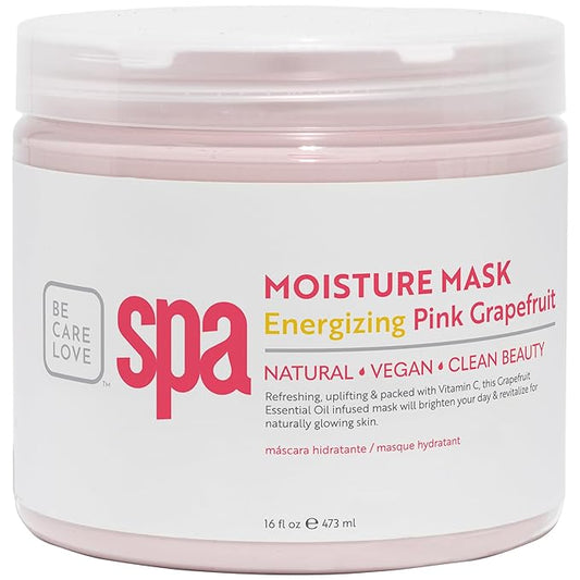 BCL SPA Organic Pink Grapefruit moisture mask for hands, foot mask, and body mask skin care spa treatment for women at home or professional spa with argan oil, olive oil, aloe vera, and kelp 16 fl oz