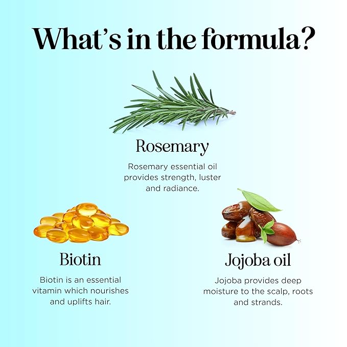 Rosemary Biotin Shampoo and Conditioner Set - Volumizing Shampoo and Conditioner for Thinning Hair for Women & Men with Nourishing B Vitamins - Color Safe Sulfate Paraben & Silicone Free (8 Fl Oz)