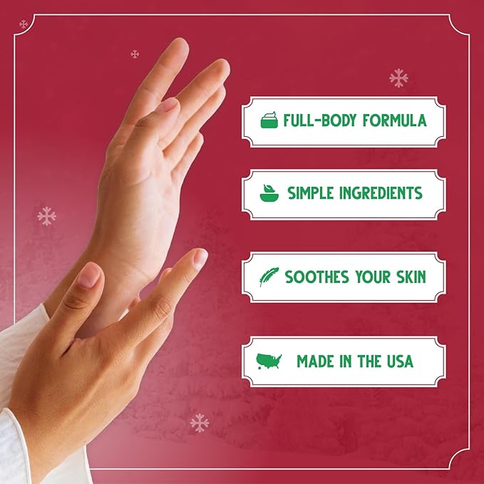 Bag Balm Mini Tin Holiday Gift Set – Bundle of 4 Limited Edition Tins (Red Star, Pink Star, Green Plaid, Red Plaid) – Multi-Use Moisturizing Balm for Dry Skin, Lips, Hands and Winter Hydration