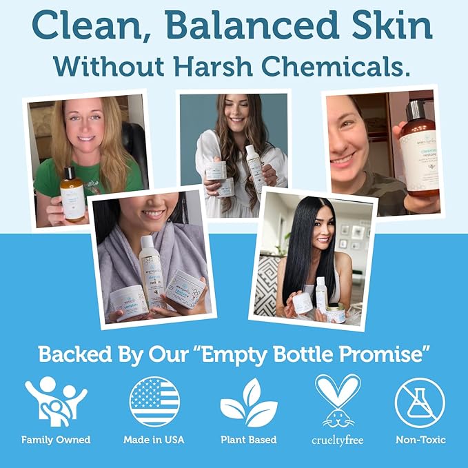 Era Organics Manuka Honey Face Wash for Sensitive Skin - Sulfate Free Gentle Cleanser with Organic Aloe Vera, Hyaluronic Acid & More - Soothing & Moisturizing for Dry Skin - Made in USA (8 oz)