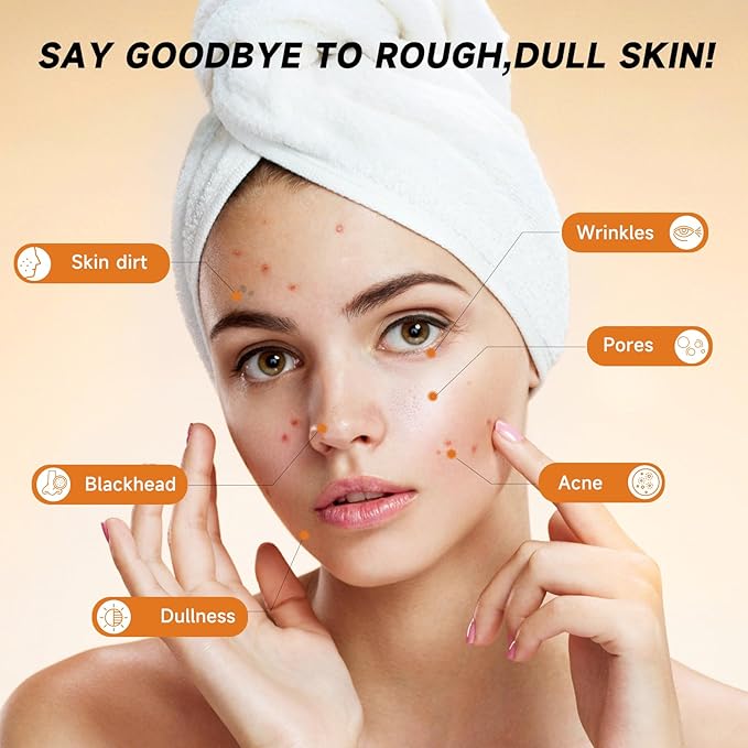 Turmeric Kojic Acid Cleansing Pads, Turmeric Face Scrub Pads Enriched with Kojic Acid, 80PCS