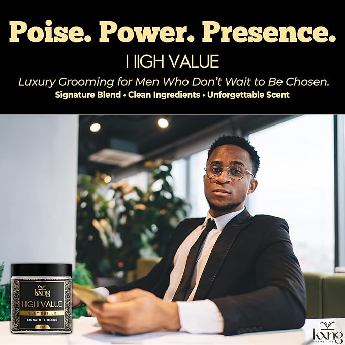 KXNG Luxurious Whipped Body Butter, Deeply Hydrating Shea Butter Body Cream, Moisturizer for Men & Women, Cruelty-Free Skincare